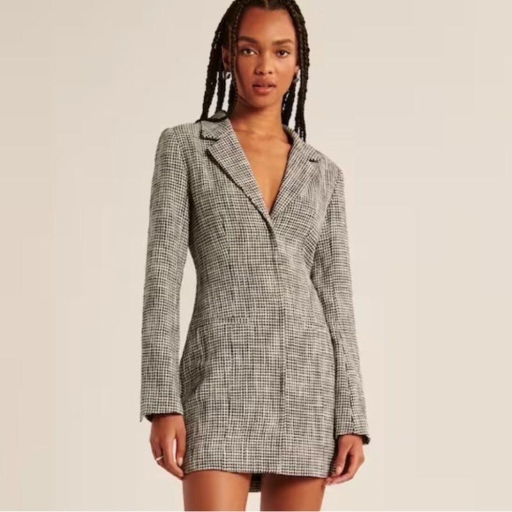 Abercrombie & Fitch Tweed Blazer Mini Dress - XS